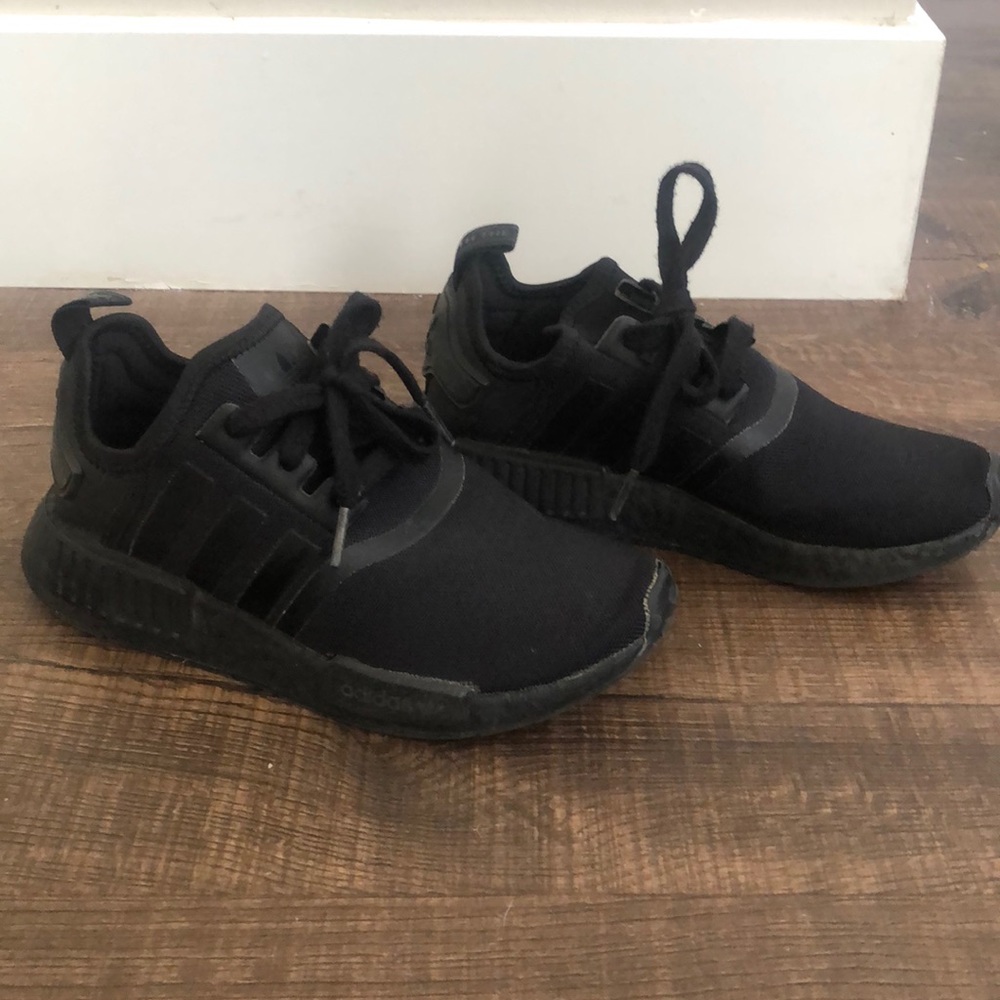 Youth Adidas NMD all black boost size 5
